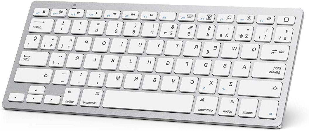 OMOTON Teclado Bluetooth Español Ultra-Delgado