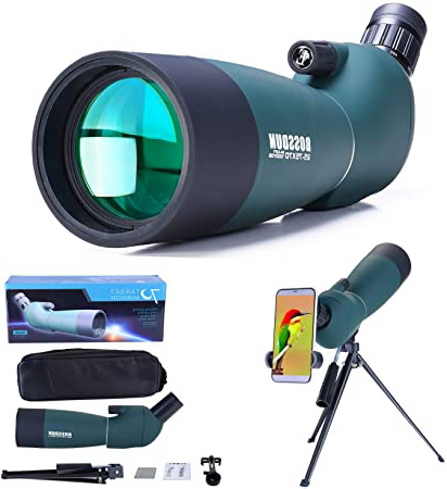 25-75x70 Telescopio Terrestre con Trípode,
