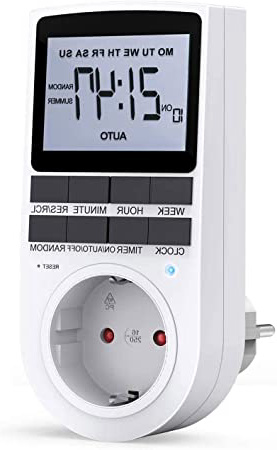 RATEL Temporizador Digital Programable, Enchufe