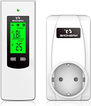 NASHONE Termostato Inalámbrico Digital Enchufe