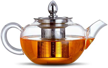 Infusor de tetera de vidrio