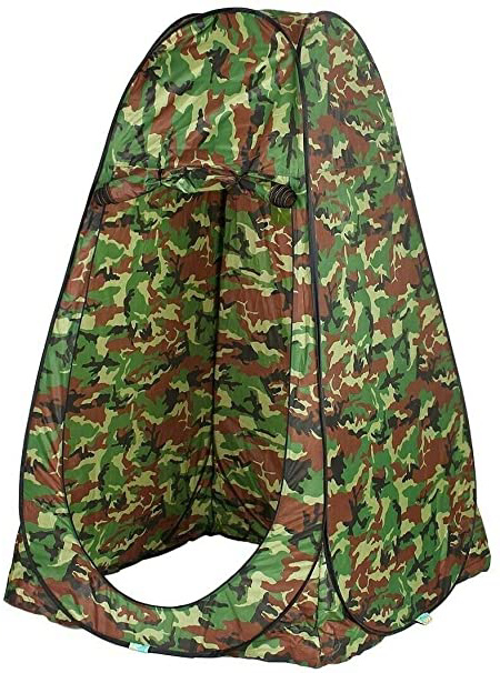 HYU Tienda de campaña baño WC Ducha Vestuario Impermeable Camping desplegable Pop Up Camuflaje