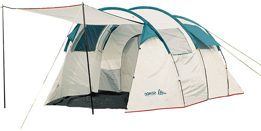 Semoo Tiendas de túnel, con Dos cabinas para Dormir, 190 cm de Altura, Tiendas de campaña para de 5 a 6 Personas, para familias