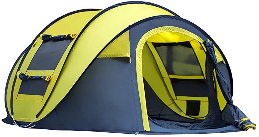 Qisan Camping automático al Aire Libre Tienda emergente para Tiendas Impermeables de Apertura rápida Pabellón para 4 Personas con Bolsa de Transporte Fácil de configurar
