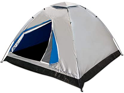 Aktive 52687 Tienda campaña para 4 personas, Plateado, 205 x 205 x 130 cm
