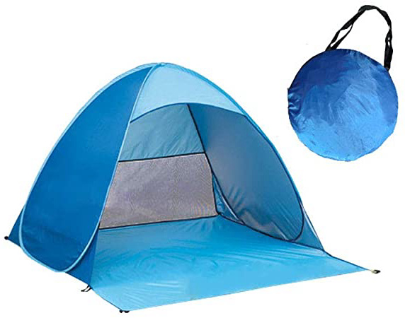 Ardermu Tienda de Campaña para la Playa - Pop Up Tent Beach Shelter Tienda -Bolsa de Transporte para 2-3 Personas se Puede Usar en Tienda de Campaña para Campamento