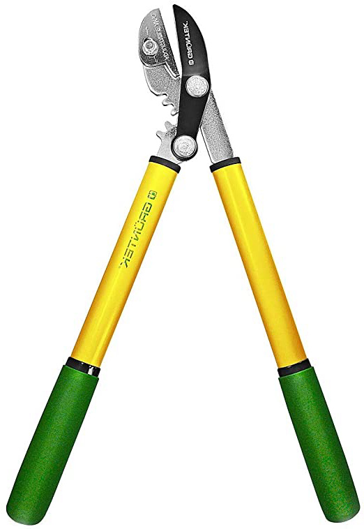 GRÜNTEK Cortasetos y Tijeras de podar GRIZZLY 470 mm, con doble engranajes de corte