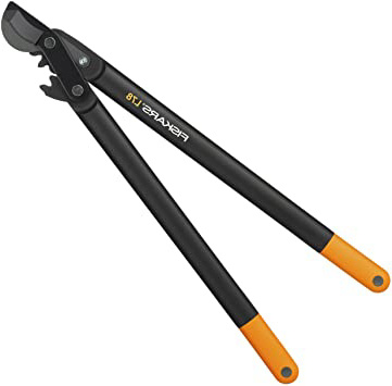 Fiskars Podadera, Cuchilla bypass para madera verde, Ø de corte: 5 cm, Longitud: 70 cm, Negro/Naranja, 1000584