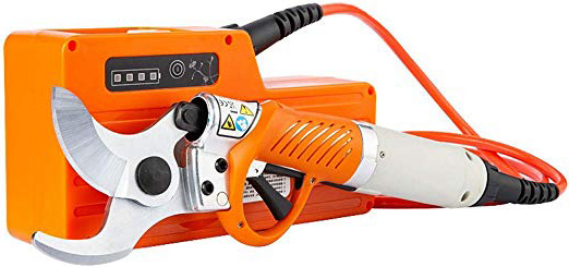Niyregiy Profesionales Tijeras de Podar Eléctricas Grande Apertura Máxima 45 mm Podadera Jardín Portátil Cortadoras de árboles Ramas Automática con batería litio recargable funciona constante 10 horas