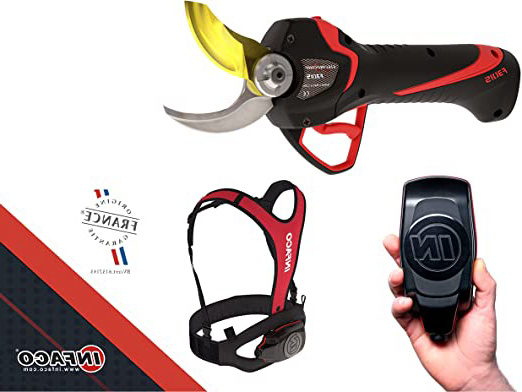 Infaco: tijeras eléctricas/electrónicas con pilas Electrocoup F3015 de corte medio hasta a 45 mm, tijeras de podar