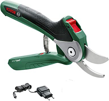 Bosch Home and Garden 06008B2000 Tijeras de Podar 3.6 V Integrada, 450 Cortes per Carga de Batería, en Blíster, 5.4 W