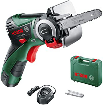 Bosch EasyCut 12 - Sierra a batería con tecnología NanoBlade (12V, hoja de sierra, 1 batería 12V 2,5Ah, cargador y maletín)