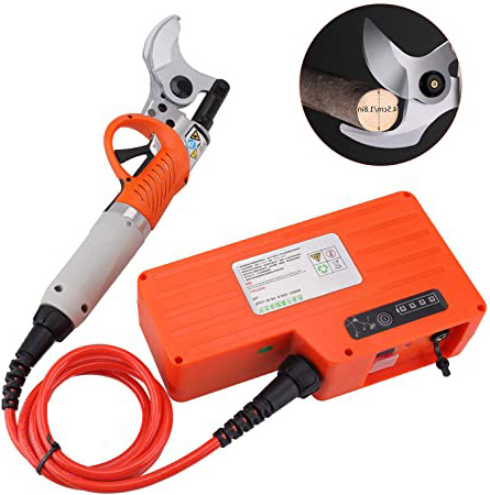 Tijeras de podar eléctricas de 45 mm Cortador de ramas de árbol de tijera recargable profesional Cortadora de tijeras eléctrica ajustable