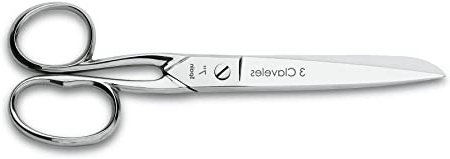 3 Claveles Tijera de Modista de Acero de Carbono, Plateado, 17,5 cm - 7"