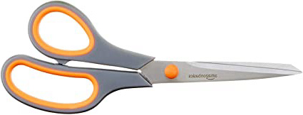 AmazonBasics - Tijeras con mango suave y cuchilla de titanio (20 cm, pack de 1)