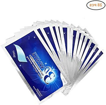 Tiras Blanqueadoras Dentales Mallalah Dientes Blancos Elimina las Manchas Dentales,14 Kits 28 Tiras Teeth Whitening Strips