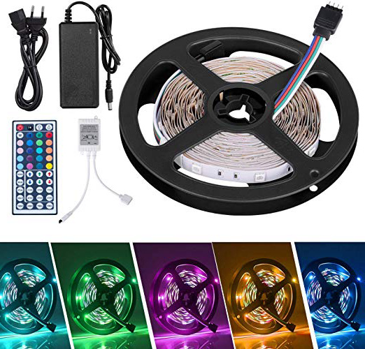 







Adoric 5m Tiras LED Tiras de Luces LED Iluminación con 150 Leds 12V, Adaptador de Alimentación 3A, Control Remoto de 44 Claves, Receptor,5m [Clase de eficiencia energética A+++]






