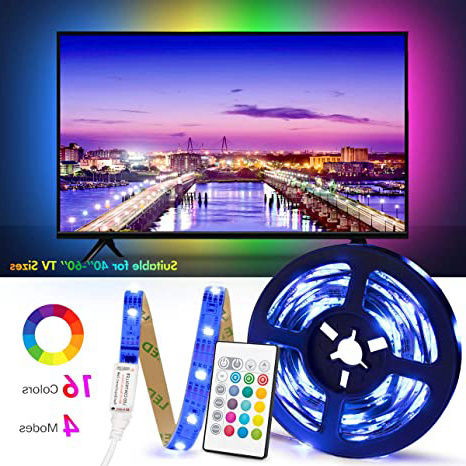 USB Tira Led para TV con una longitud de 2.5 metros. P24 teclas con control remoto por infrarrojos para controlar la tira LED. Luz RGB 5050 con 16 colores.