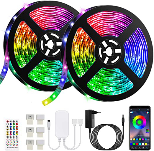 10M Bluetooth Tiras LED Musical