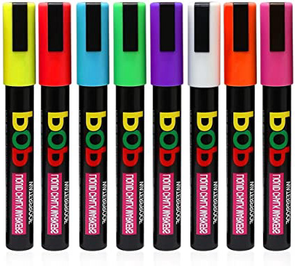 Rotuladores de tiza líquida Aolestar 8 colores diferentes brillantes 6mm
