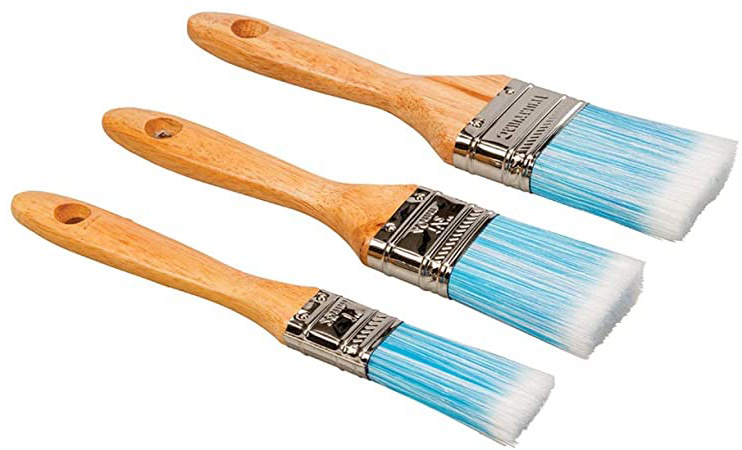 Silverline 675077 Brocha con Cerdas Sintéticas, 3 Piezas