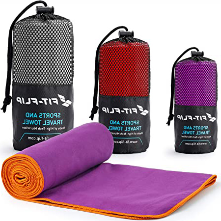 Fit-Flip Toalla de Microfibra Ligera y de rápido Secado – Funciona Mejor como una Toalla Funcional Antibacterial del Rostro y Las Manos