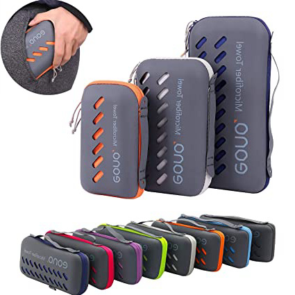 Eono Essentials Toalla de Microfibra para Llevar al Gimnasio, a la Playa, de Camping, de Viaje, de Natacion, o de Vacaciones. Secado rápido, Superabsorbente, Ultracompacta