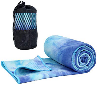 ATIVAFIT Toalla de Yoga Antideslizante, Supersuave, Absorbente, tamaño Yoga, Pilates y Entrenamientos, 188 x 64 cm