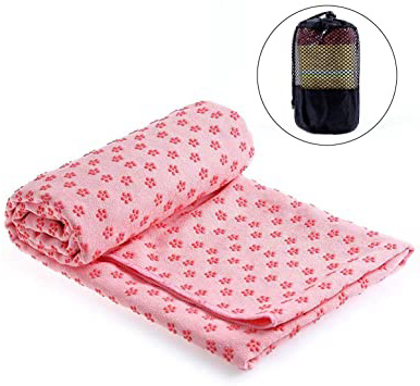 Rehomy Toalla para Esterilla de Yoga Funda de Microfibra Antideslizante para Yoga 72 x 24.8 Ideal para Yoga Caliente Bikram y Pilates