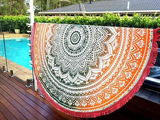 
                
                    
                    
                

                
                    
                    
                        Aakriti Gallery Toalla de playa redonda, estilo mandala indio, algodón, esterilla de yoga o para picnic, 1,82 cm
                    
                

                
                    
                    
                
            