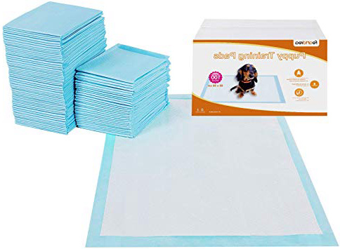 FEANDREA 100 Unidades Empapadores Toallitas Pañales Almohadillas de Entrenamiento para Mascotas Absorbente 90 x 60 cm PTD90B