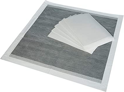 AmazonBasics - Empapadores de adiestramiento para perros, carbón, normal, 40 unidades