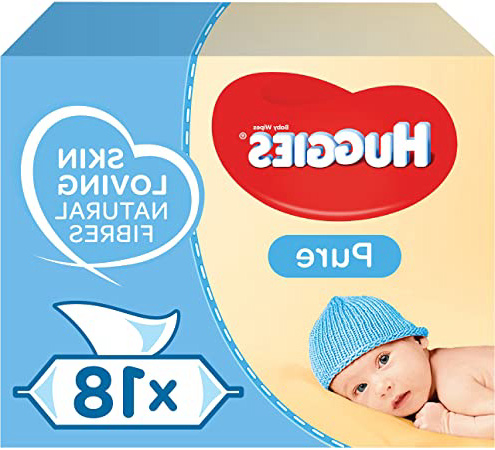 Huggies Pure Toallitas para Bebé - 18 paquetes de 56 unidades (1008 Toallitas)