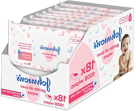 Johnson's Baby Toallitas suaves para todo tipo de bebés, 18 x 56 - Total 1008 toallitas