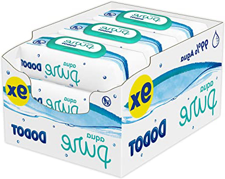 Dodot Aqua Pure Toallitas Bebé con 99% Agua, 9 Paquetes x 48 Toallitas (432)