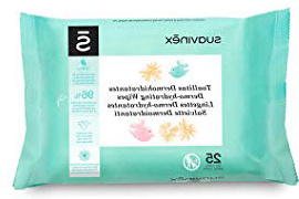 Suavinex – Pack 25 Toallitas Dermohidratantes para bebé. Toallitas Aptas para pieles Atópicas. 96% Ingredientes de Origen Natural. con Camomila y Aloe Vera. Toallitas 100% Biodegradables, 25 Unidades