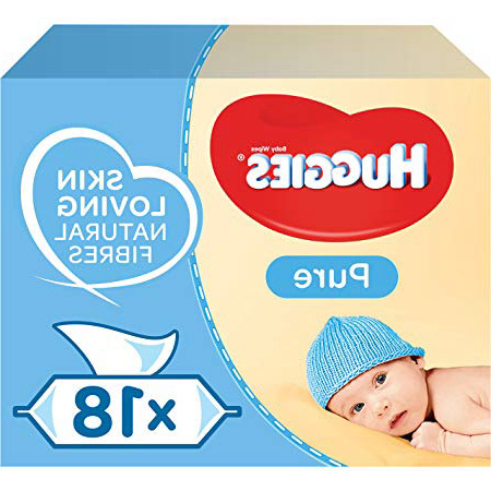 Huggies Pure Toallitas para Bebé - 18 paquetes de 56 unidades (1008 Toallitas)