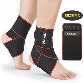 Jellas Tobillera Soporte para Tobillo Ajustable Super Cómoda Material Nylon Elástico Envuelve el Tobillo y se Ajusta a Todos los Tamaños y para Todos los Deportes, Dolor Articular
