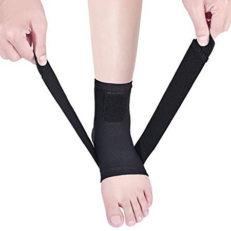 Tobillera Estabilizadora Protector Compresión Ajustable Protección de Tobillos (negro, S)