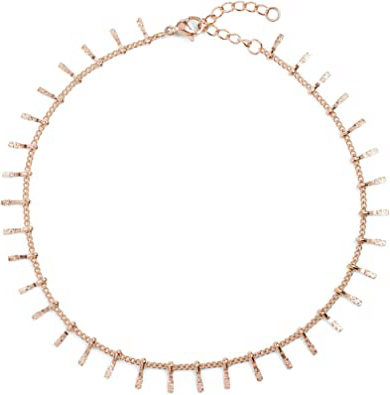 styleBREAKER Tobillera para Damas con Colgantes finamente Decorados, Cadena de eslabones, Broche de Langosta, Cadena, Joyas 05080011