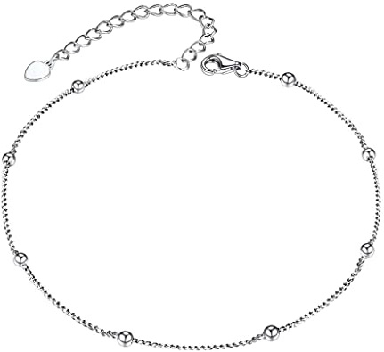 Silvora Tobillera Pulsera Plata de