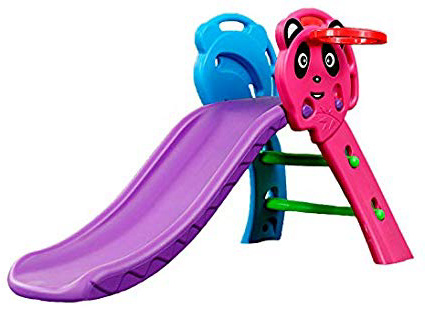 ATAA Tobogán Panda - Rosa - tobogán para su Parque Infantil - tobogán Robusto niños