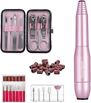 Aparatos eléctricos y accesorios torno para uñas Profesional Manicura y Pedicura Taladro del Clavo Máquina Electrónica con 11 Tipos de Brocas de Pulido y cortaúñas