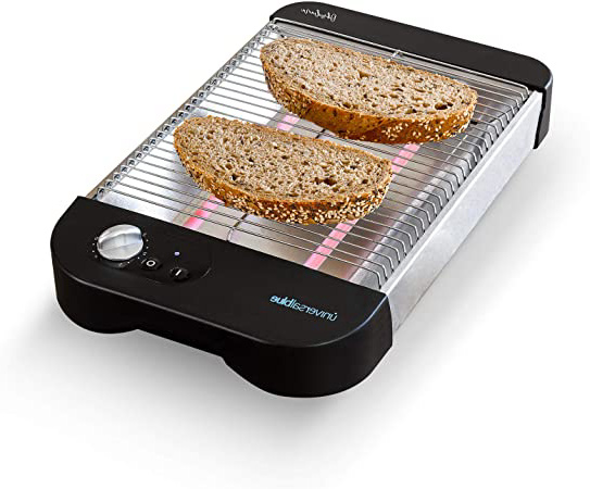 Universal Blue - Tostador Plano - Potencia 600W - 2 elementos calefactores de cuarzo