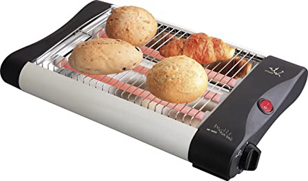 Jata Tostador horizontal TT588 - Mueble y parrilla de acero inoxidable, 3 barras de cuarzo, Temporizador de 5 minutos, Bandeja recogemigas extraíble,