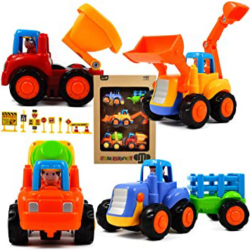 TANDESKIDS Set 4 Tractores Multicolor