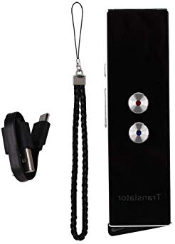 Garsent Traductor de idiomas, portátil, Bluetooth, inteligente, de dos vías, en tiempo real, multilingüe, soporte para 40 idiomas, dispositivo de conversor de voz inteligente