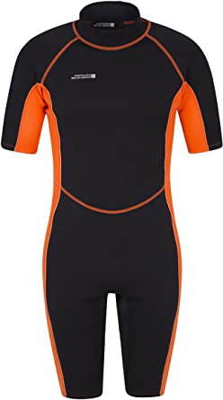 Mountain Warehouse Traje Completo de Neopreno Shorty para Hombre - Ajuste cómodo, una Sola Pieza y Cremallera de Cierre fácil - Ideal para Verano, Vacaciones y Buceo