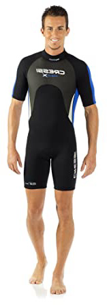 Cressi Med X - Traje Monoshort sin Capucha en Neopreno Biforrado de 2.5 mm - Hombre