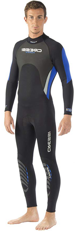 Cressi Morea Wetsuit Full 3mm, Hombres, Negro/Amarillo, XXL/7